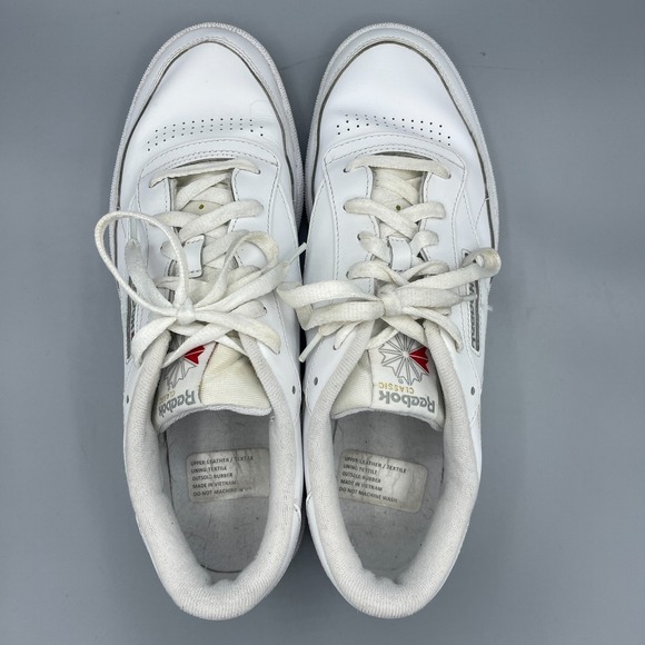 Reebok Classic Club C 85 Sneakers Mens US Size 13 White Leather Low Top Lace Up - Picture 7 of 9